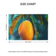thumbnail image 2 of Placemats Set of 4 / 6, Mango In The Rain Placemats for Dining Table Indoor/Outdoors Heat Resistant Washable Placemats 18" x 12", 2 of 8
