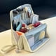 thumbnail image 5 of Neceser de maquillaje con compartimentos | Organizador de artículos de aseo portátil e impermeable para viajes y uso diario, 5 of 7
