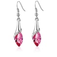 thumbnail image 2 of Pendientes de estilo joyería con brillantes diamantes de cristal austriaco, pendientes de pianista, regalo ideal, cómodos de llevar, buen material, 2 of 6