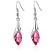 thumbnail image 3 of Pendientes de estilo joyería con brillantes diamantes de cristal austriaco, pendientes de pianista, regalo ideal, cómodos de llevar, buen material, 3 of 6