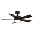 thumbnail image 1 of Modern Forms Wynd 42 Wynd 42" 5 Blade Indoor / Outdoor Smart Led Ceiling Fan - Matte Black, 1 of 7