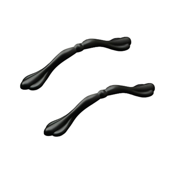 BE-TOOL 2 Pack Zinc Alloy Drawer Handles Matte Black Cabinet Pull Handle for Kitchen Cabinets, Wardrobe, Door, Cupboard (Size 96mm/3.77")