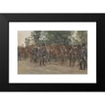thumbnail image 2 of George Hendrik Breitner 14x10 Black Modern Framed Museum Art Print Titled - Hussars Standing Next to Their Horses Along the Side of the Road (C. 1867 - C. 1923), 2 of 5