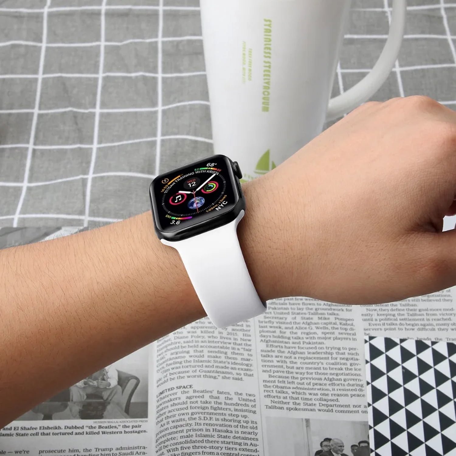 Powertek Universal Watch Band & Liquid Glass Screen Protector Bundle, Compatible with Apple Watch & Samsung Galaxy Watch | 3 Adjustable Bands + Universal Liquid Screen Protection for All Smartwatches