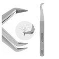 thumbnail image 1 of Pinzas de Pestañas de Volumen Pinzas de Pestañas Beyelian para Extensiones de Pestañas Punta Curva L de Alta Precisión para Mega Fans Acero Inoxidable AS09 Plata., 1 of 1