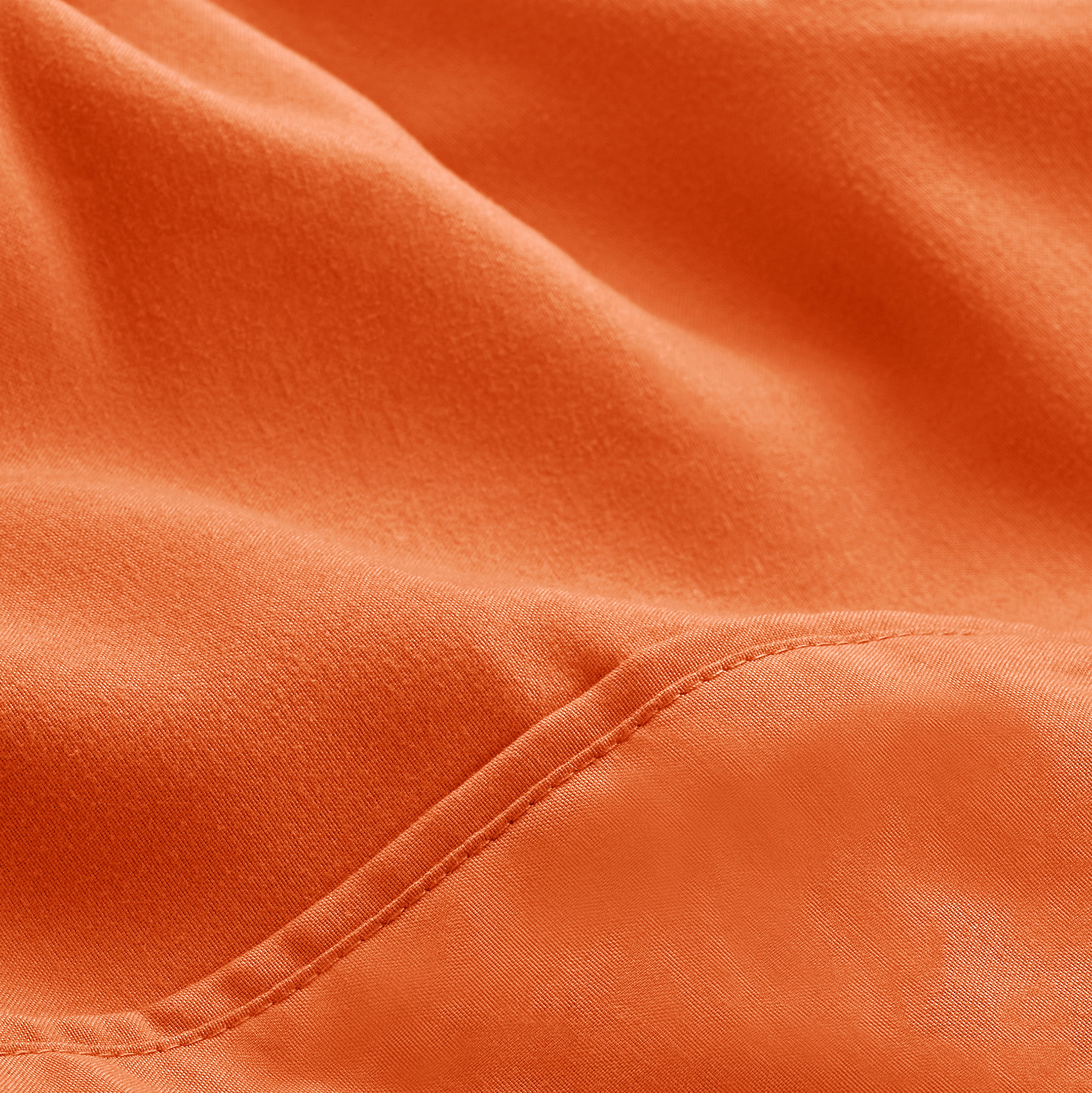 Bare Home Microfiber 5-Piece Orange and Orange Bed in a Bag, Twin XL