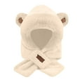 thumbnail image 4 of Krdevn Winter Warm Scarf Hat Combo Soft Ear Cold Weather Neck Warmer for Outdoor,Size:One Size, 4 of 4