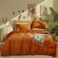 thumbnail image 5 of Bedding Comforter Burnt Orange Velvet - 3 Piece - California King, 5 of 5