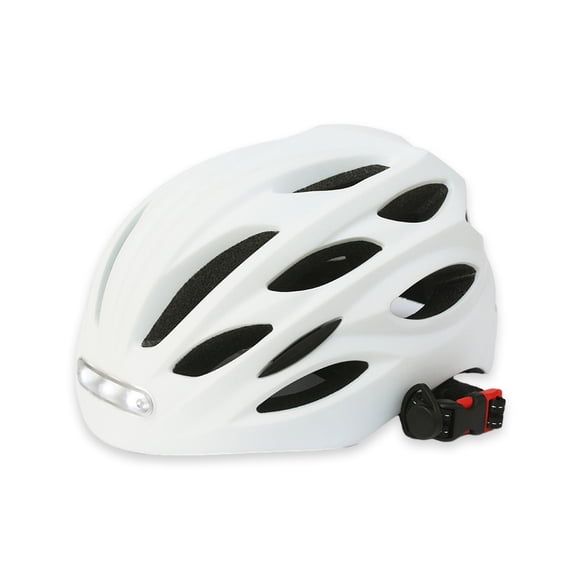 Sonducket Cascos de bicicleta impermeables, transpirables, duraderos, que garantizan un alto rendimiento, con luz LED, color blanco L Type2 NO2