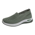 thumbnail image 5 of Modstep Women's Orthopedic Breathable Shoes with Arch Support Memory Foam Flat Walking Slide Shoe Non Slip Sports Sneakers Green 6.5, 5 of 6