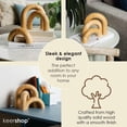 thumbnail image 3 of Home Decor Accents, Aesthetic Shelf Decor, Coffee Table Books Decor, Bookshelf Neutral Decor, Japandi Modern Decorative Object, Entryway Table Decor, Boho Living Room Decor (Natural 3pc Set Arches), 3 of 6