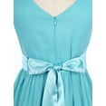 thumbnail image 6 of DPOIS Kids Flower Girls Elegant Sleeveless Wedding Party Formal Dress Blue 2, 6 of 7