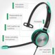thumbnail image 5 of Auriculares USB Yealink UH36 con cable y micrófono con cancelación de ruido, 5 of 7