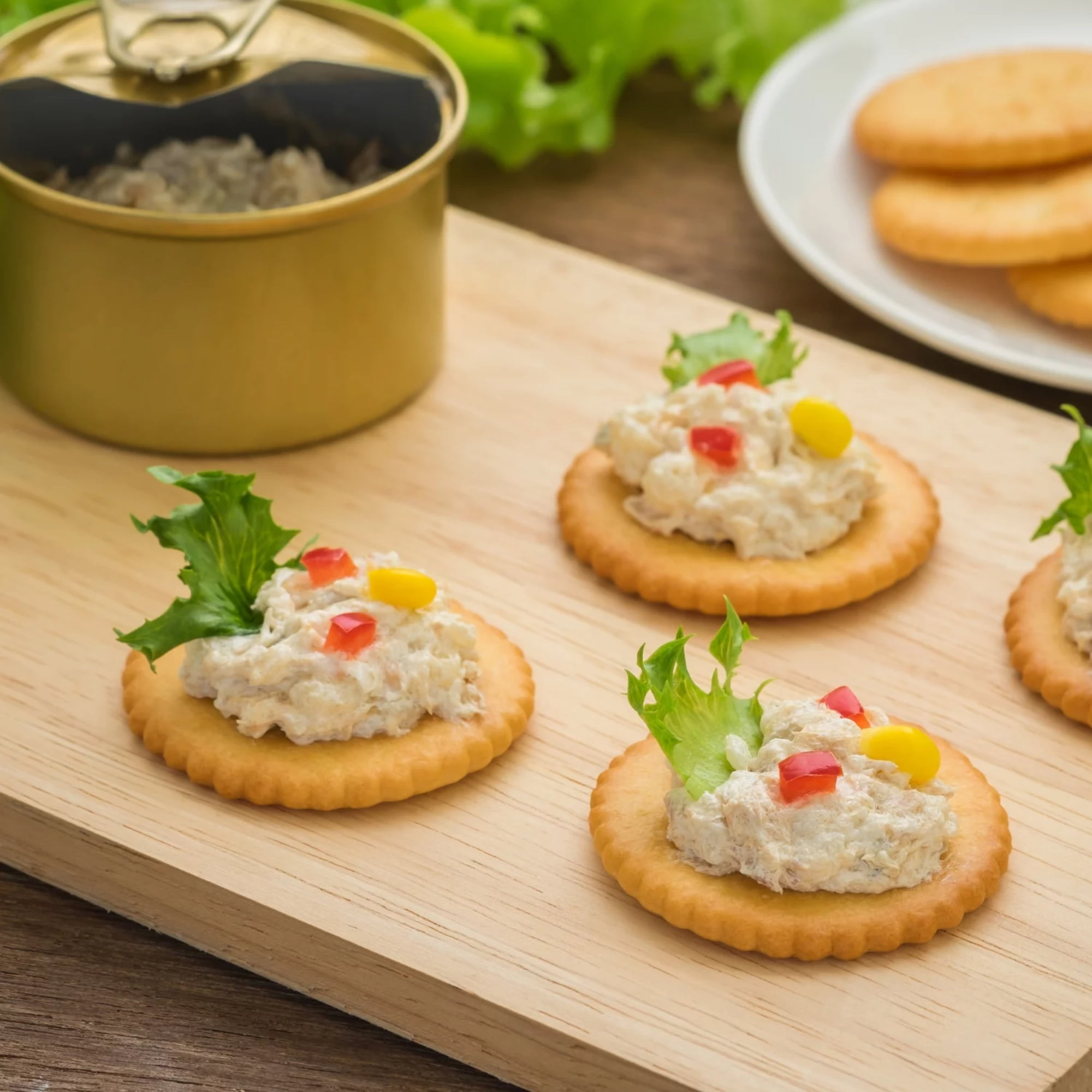 Tuna Salad with Crackers Kit Ready to Eat with Spoon Convenient Protein Shelf Stable for Lunchboxes Office Camping Picnic Summer Cookouts Home Healthy Snacks 3oz Pack of 12 w/ Tote & Bonus Porte Pot