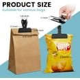 12 Pack Stainless Steel Chip Bag Clips Covered with Silicone NO More