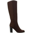 thumbnail image 2 of Style & Co. Womens Addyy Faux Suede Knee-High Boots Brown 6.5 Medium (B,M), 2 of 3