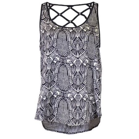 Feinuhan - Gentle Fawn Brand Glass Tribal Print Inspired Cage Back ...