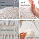 thumbnail image 4 of Pieces Hand Towels Bath Towels Kitchen Hand Towels Plush Absorbent Towels Hanging Hand Towel Terry Hand Towel Quick Dry Towel (White + Gray), 4 of 5
