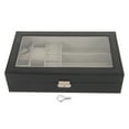 thumbnail image 2 of Watch Box, Dust Prevention Men Jewelry Organizer Elegant Scratch   for Storage, 2 of 7