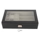 thumbnail image 2 of Caja De Reloj, Cubierta De Vidrio Transparente, Prevención De Polvo, Elegante Organizador De Joyas Para Hombres, Protección Contra Arañazos Para Almacenamiento, 2 of 7