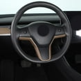 thumbnail image 4 of ABS Interior Steering Wheel Trim Strip Accessories for Tesla Model 3 2017 2018 2019 2020 2021, 4 of 9