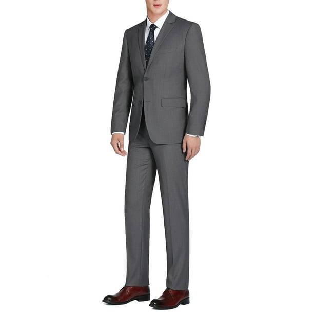 Verno - Men's Big and Tall 2-Piece Classic Fit Extra Long Suit ...