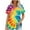 Multicolor Tops for Summer_x, variant on jtjvou Women's Going out Tops for Teen Tie Dye Shirts Trendy Fashion Lady Plus Size Round Neck Tees Summer Short Sleeve Tees Multicolor,L