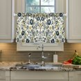 thumbnail image 2 of Yayeee Kitchen Curtains Tier Pair Light Filtering 27"x24" Rod Pocket Short Cafe Window Panel, Light Floral, 2 of 7