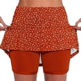 thumbnail image 2 of Aobny Skort Woman Shorts Floral Running Bottom Athletic High Waisted Plus Size Slim Womans Shorts,Red,XXXL, 2 of 5