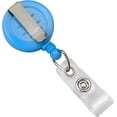 thumbnail image 4 of 5 Pack - Premium Bright Neon Retractable Badge Reels with Belt Clip - Super Cute Baby Blue I'd Zip Clips for Nurses (Light Blue), 4 of 4