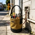 thumbnail image 6 of Miiottaa Waterproof Cloth Tool Bag With Leather Reinforced Bottom For Outdoor Working, 6 of 10