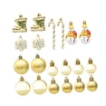 thumbnail image 3 of Juego de bolas navideñas irrompibles Perfecl 20 piezas decorativas colgantes de Navidad oro, 3 of 8