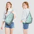thumbnail image 2 of Penguin Print Sling Backpack - Emperor Penguin & Snow Pattern Shoulder Bag, Water-Resistant Travel Pack for Women & Men, 2 of 4