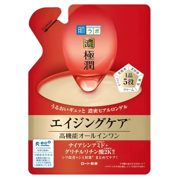 Gel reafirmante Hada Labo Rohto Mentholatum Gokujyun para cuidado de la piel, 80 ml