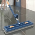 thumbnail image 3 of 2/4/6 Uds almohadillas de microfibra fregona para suelo de madera dura tubo de acero inoxidable fregona plana para suelo, 3 of 9