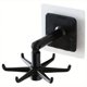 thumbnail image 1 of 1pc Universal Rotating Hook, Multi-Purpose 360 Degrees Rotatable 6-claw Rack Organizer, Self Adhesive Bath Towel Rack, Kitchenware Storage Hanger Accessories, Wall Mount Utensils Rack, Home Kitchen Su, 1 of 4