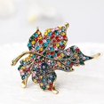 thumbnail image 1 of Bufanda disfraz regalo ropa de boda para mujer accesorio planta moda broche Pin joyería hoja de arce diamantes de imitación, 1 of 5