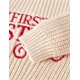 thumbnail image 3 of Suéter de punto infantil con bordado de letras de navidad-BEIGE-12M, 3 of 4
