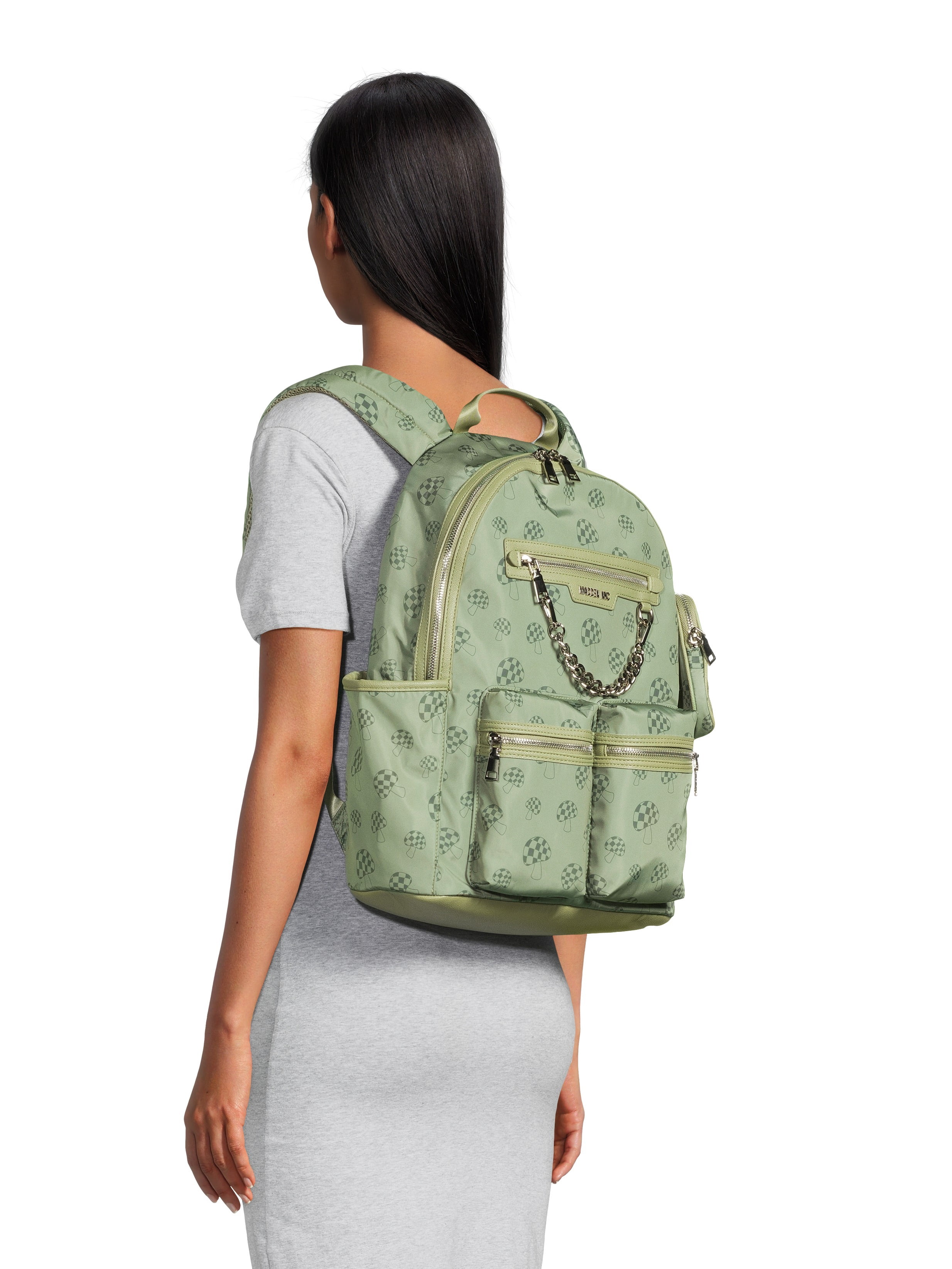 ??MADDEN GIRL Green Camo Backpack MG-5626 Amazon.com: Madden Girl Nylon Flap Backpack, Black  main image 3