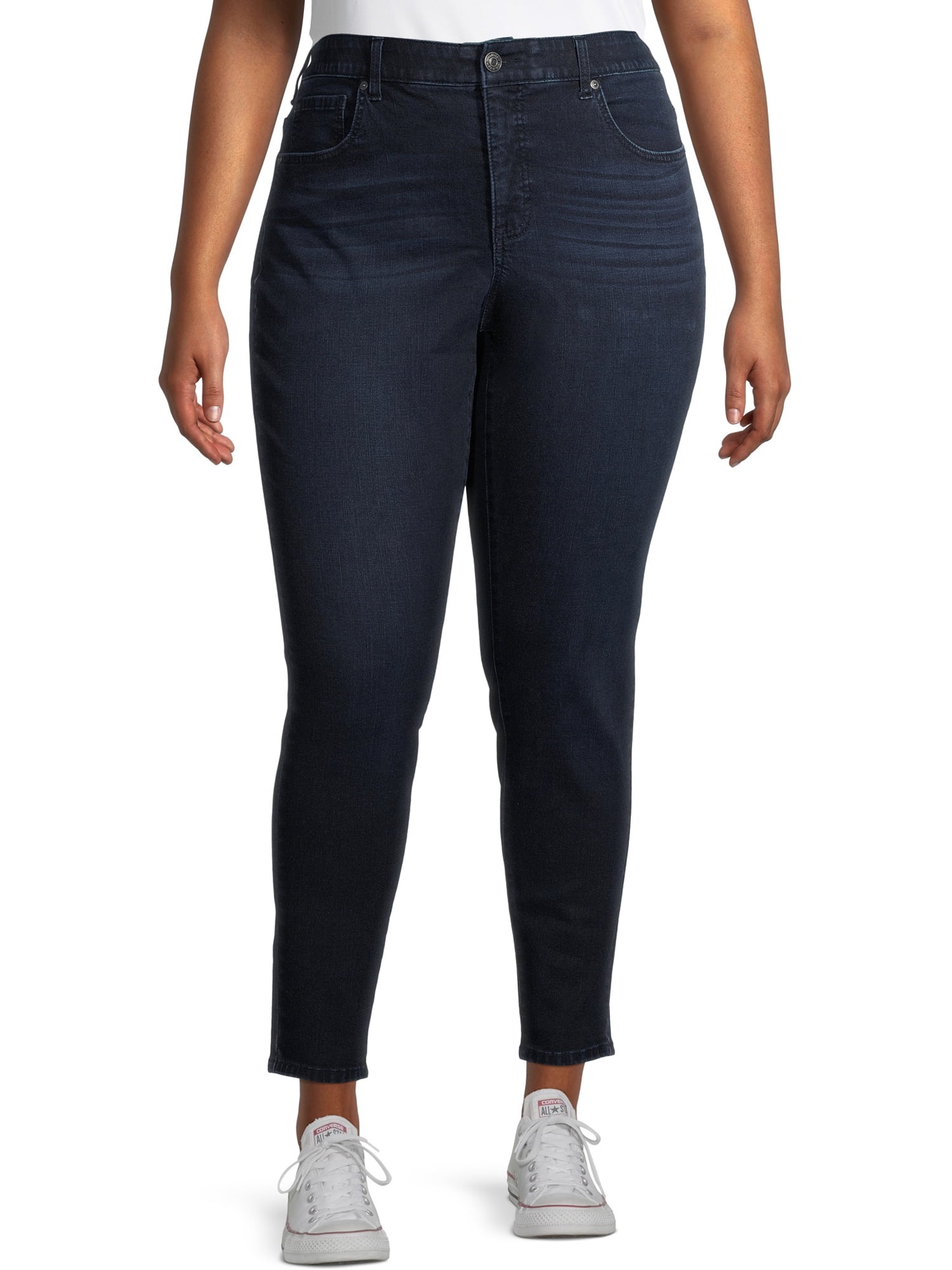 Terra & Sky Women's Plus Size Comfort Waist Skinny Jeans - Walmart.com
