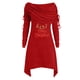 thumbnail image 1 of Vestido de manga larga para mujer Bufanda Cuello Vestido estampado de Navidad Vestido casual Fridja  NMB239, 1 of 1
