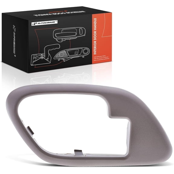 A-Premium Front or Rear Left Driver Side Interior Door Handle Bezel Compatible with Chevy & GMC & Cadillac Models - Tahoe, C1500 C2500 C3500 K1500 K2500 K3500 Suburban, Yukon, Escalade, Brown