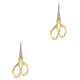 thumbnail image 2 of Tijeras antiguas de acero inoxidable Soidarity 2Conjunto medio oro tamaño pequeño, 2 of 6