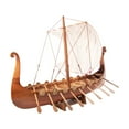 thumbnail image 6 of Old Modern Handicrafts Captivating Drakkar Viking Combo: A Model Ship and Legendary Hat, 6 of 10
