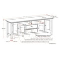 thumbnail image 5 of Redmond SOLID WOOD 72 inch TV Media Stand in Distressed Grey For TVs up to 80 inches, 5 of 10