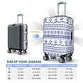 thumbnail image 4 of Kdxio Abstract Gondola Snowflake Pattern Luggage Cover for Travel,Elastic and Durable,Fits 18-32 Inch,Anti-Scratch Suitcase Protector-No luggage included, 4 of 5