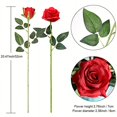 thumbnail image 6 of 12pcs Realistic Artificial Rose Bouquet for Weddings, Birthdays, and More  for Floral Arrangements and Home Decor, 6 of 9
