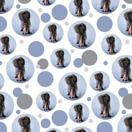 Affenpinscher Puppy Dog with Tie Premium Gift Wrap Wrapping Paper Roll