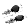 thumbnail image 2 of EXHUMKY 4Pcs Ukulele Strings Tuning Pegs Black Metal Instrument Parts for Accurate Tuning, 2 of 6