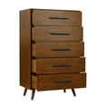thumbnail image 3 of Emery Pecan 5 Drawer Chest, 3 of 9